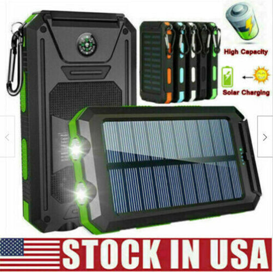 2023 Super Powerful USB Portable Charger Solar Power Bank for Cell Phone